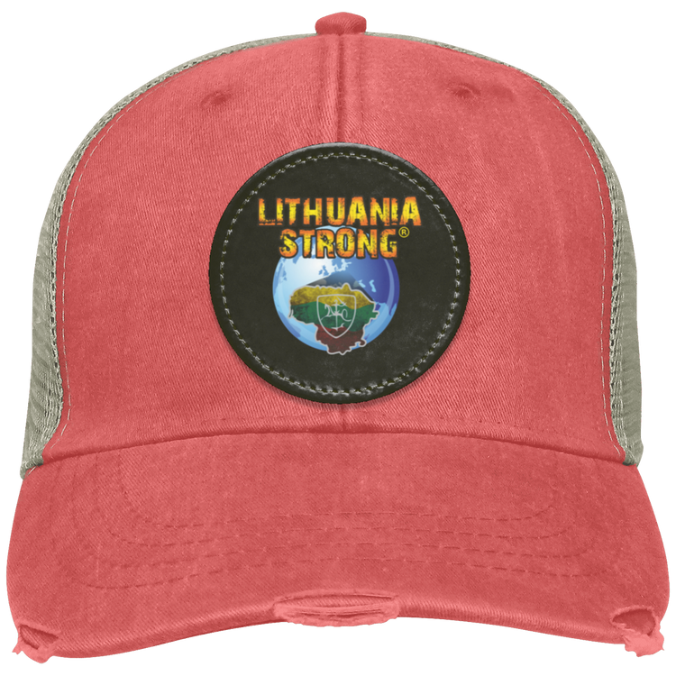 Lithuania Strong Distressed Ollie Cap - Circle Patch
