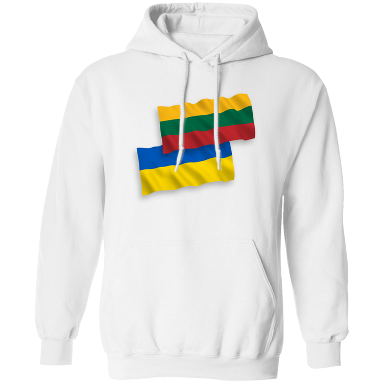 Lithuania Ukraine Flag - Men/Women Unisex Basic Pullover Hoodie
