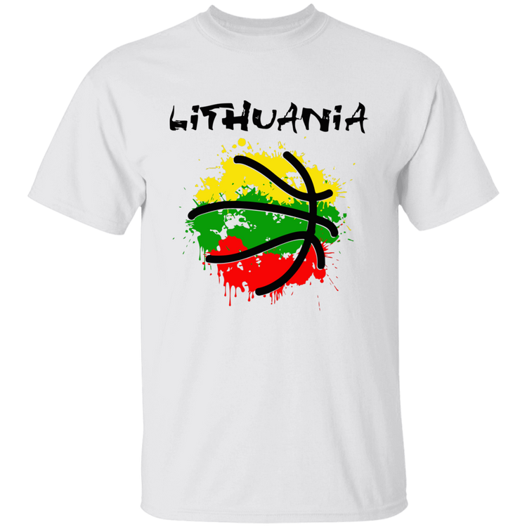 Abstract Lithuania - Boys/Girls Youth Basic Short Sleeve T-Shirt