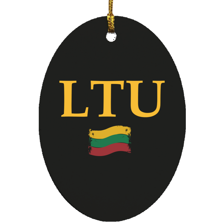 Lietuva LTU - MDF Oval Ornament