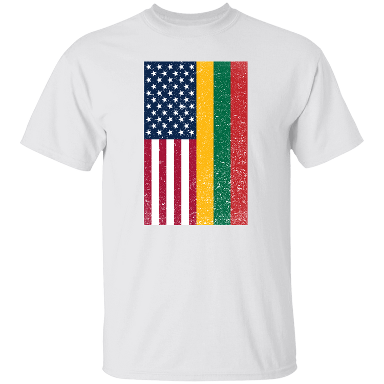 USA Lithuania Flag - Men's Classic Short Sleeve T-Shirt