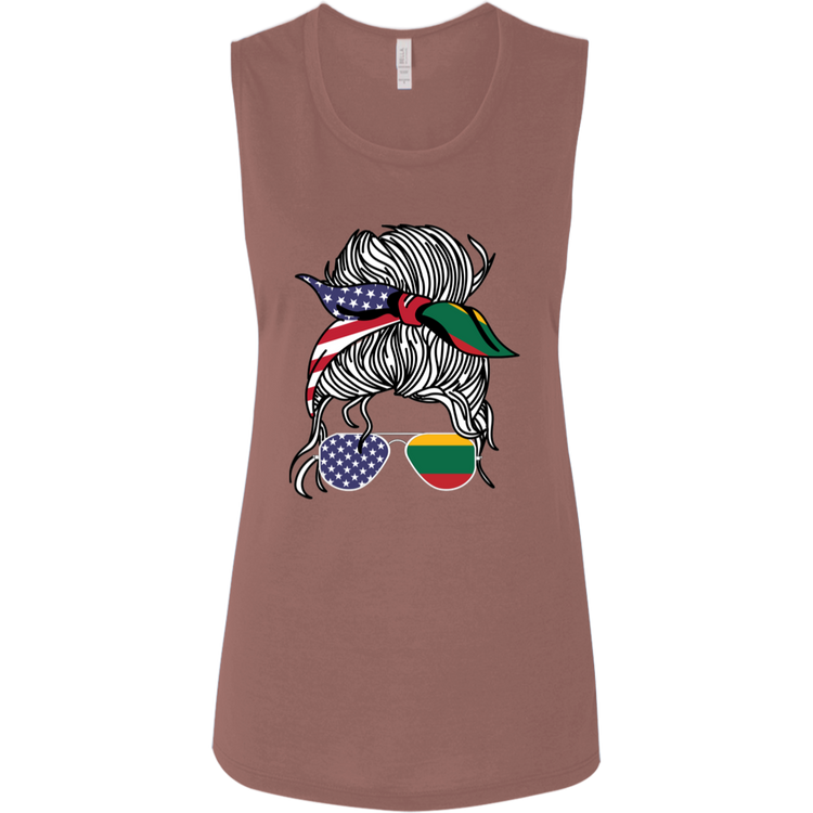 Laisve Freedom Woman - Women's Bella+Canvas Flowy Muscle Tank