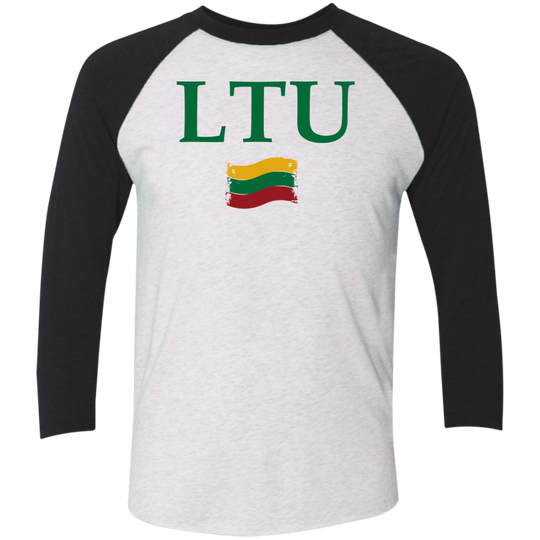 Lietuva LTU - Men's Next Level Premium 3/4  Sleeve