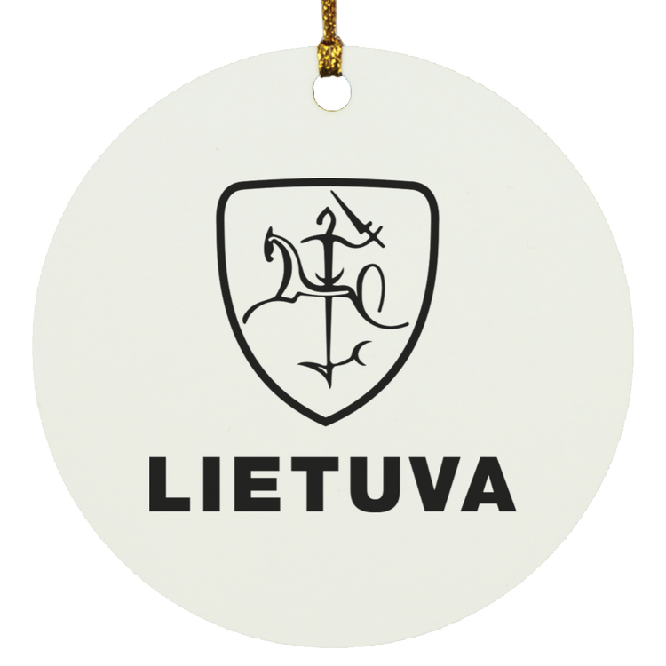 Vytis Lietuva - MDF Circle Ornament