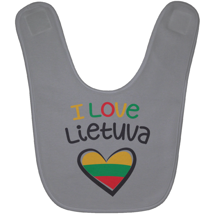 I Love Lietuva - BABYBIB Baby Bib - Lithuania Strong