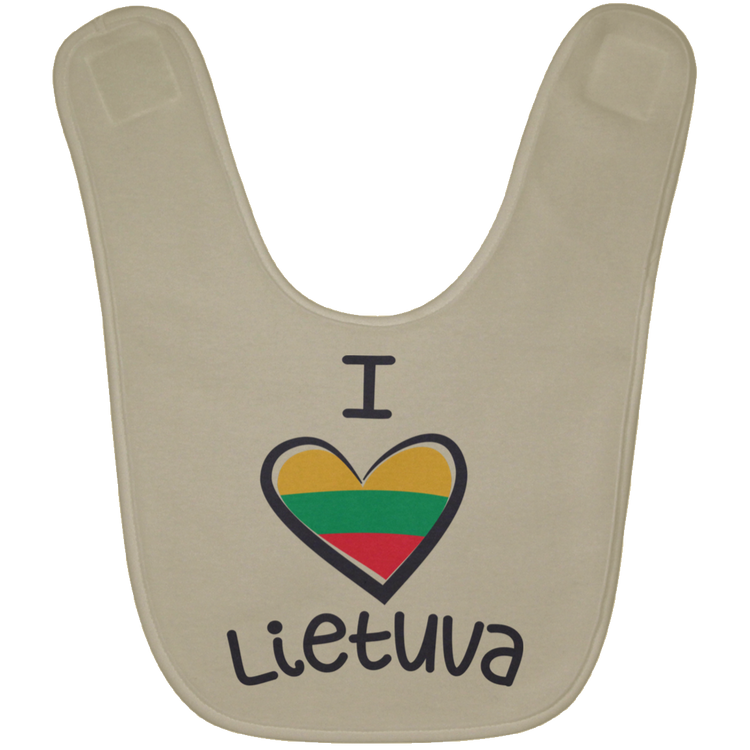 I Love Lietuva - BABYBIB Baby Bib - Lithuania Strong