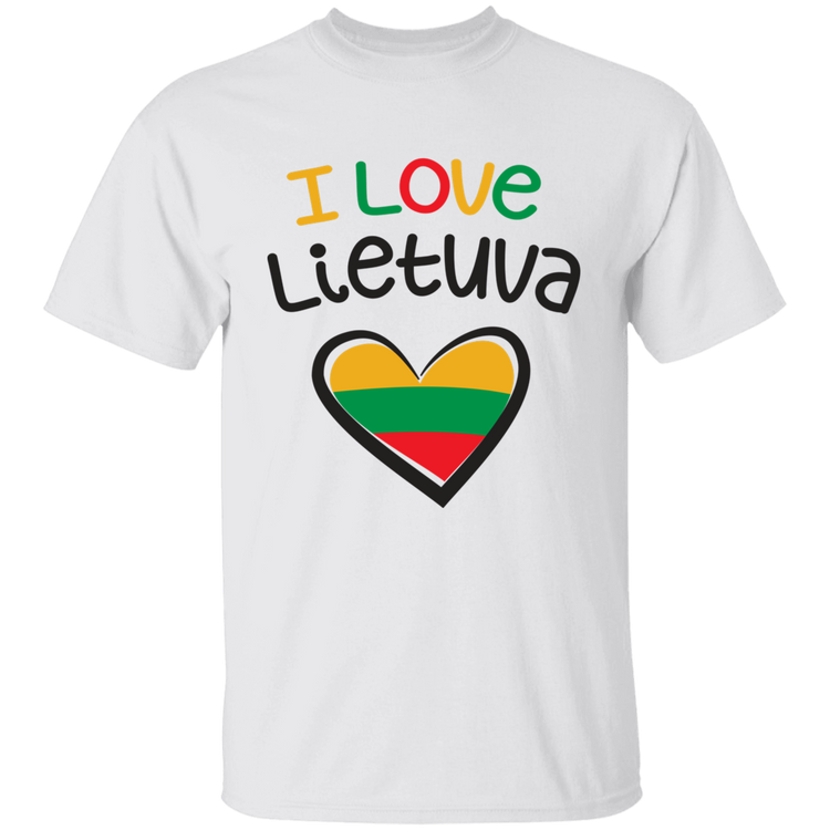 I Love Lietuva - BoysGirls Youth Classic Short Sleeve T-Shirt - Lithuania Strong