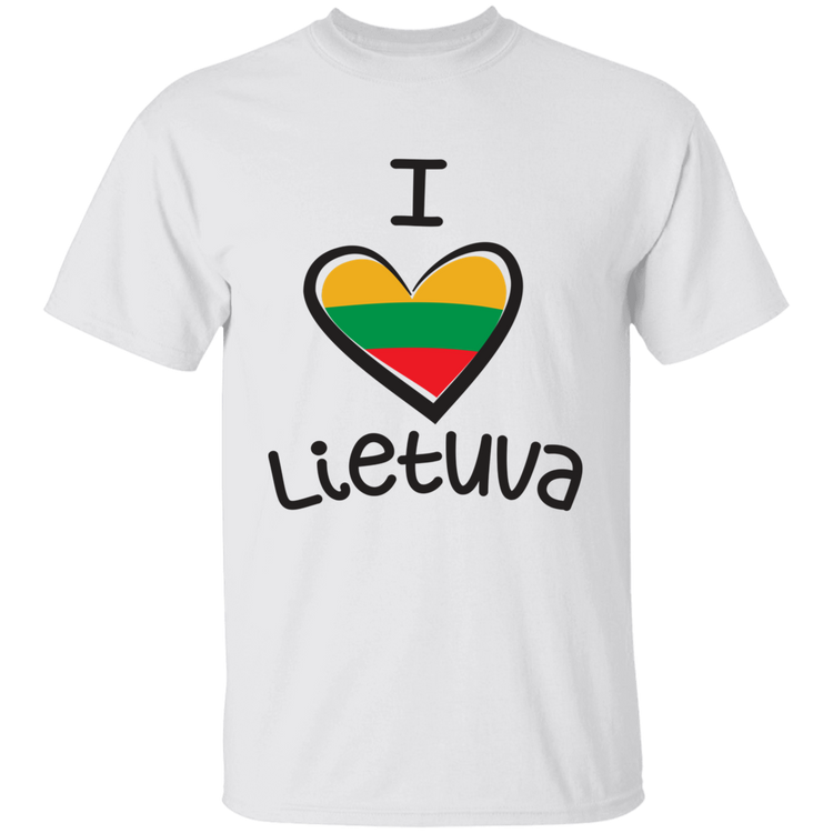 I Love Lietuva - BoysGirls Youth Classic Short Sleeve T-Shirt - Lithuania Strong