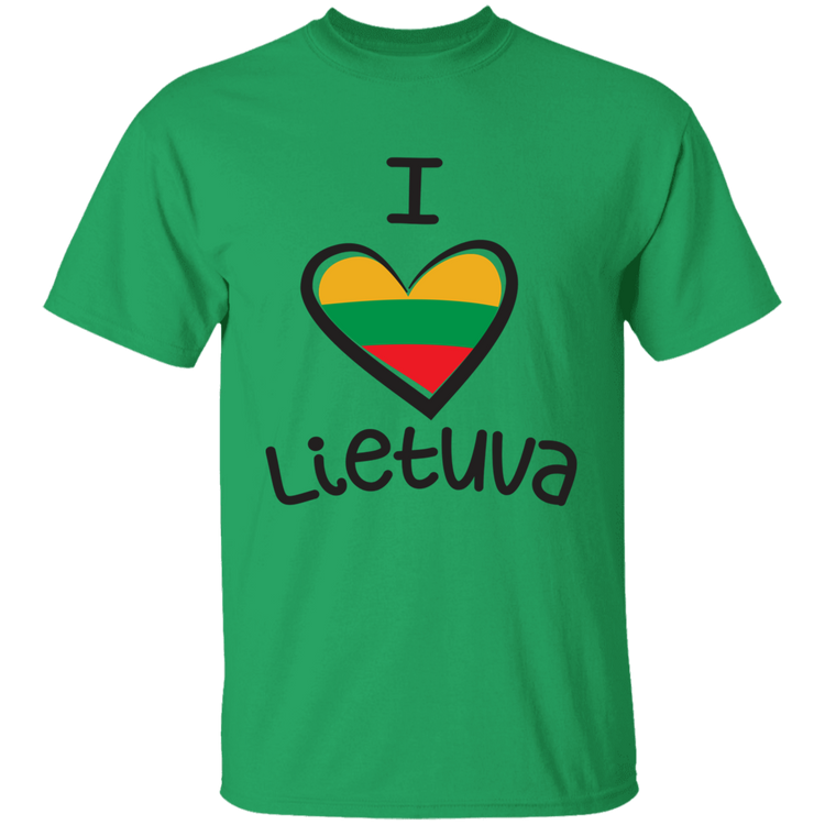 I Love Lietuva - BoysGirls Youth Classic Short Sleeve T-Shirt - Lithuania Strong