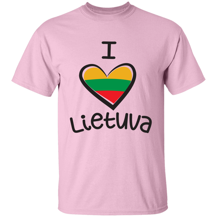 I Love Lietuva - BoysGirls Youth Classic Short Sleeve T-Shirt - Lithuania Strong