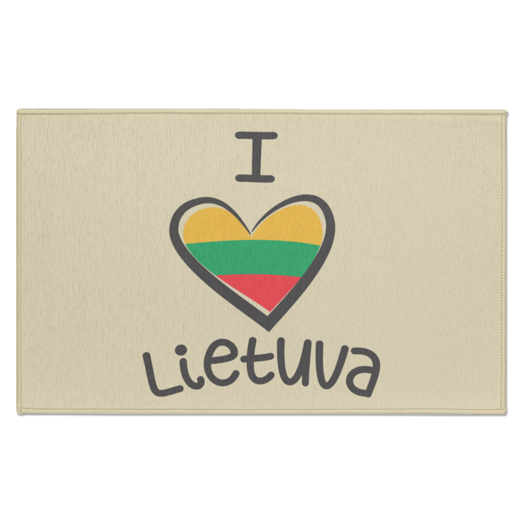 I Love Lietuva - Indoor Doormat - Lithuania Strong