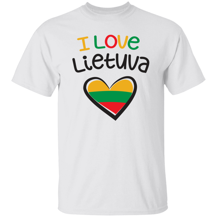 I Love Lietuva - Mens Classic Short Sleeve T-Shirt - Lithuania Strong