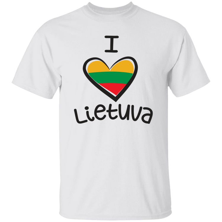 I Love Lietuva - Mens Classic Short Sleeve T-Shirt - Lithuania Strong