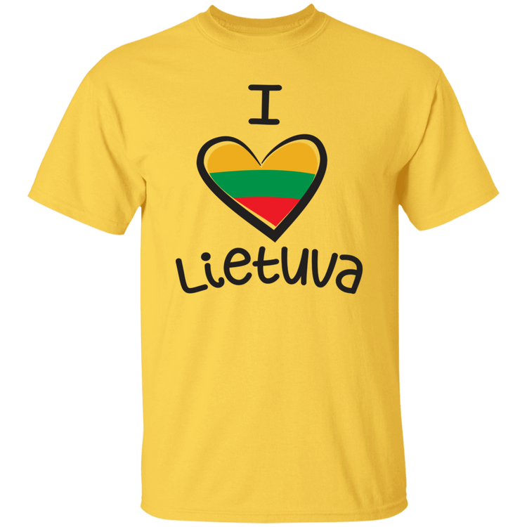 I Love Lietuva - Mens Classic Short Sleeve T-Shirt - Lithuania Strong