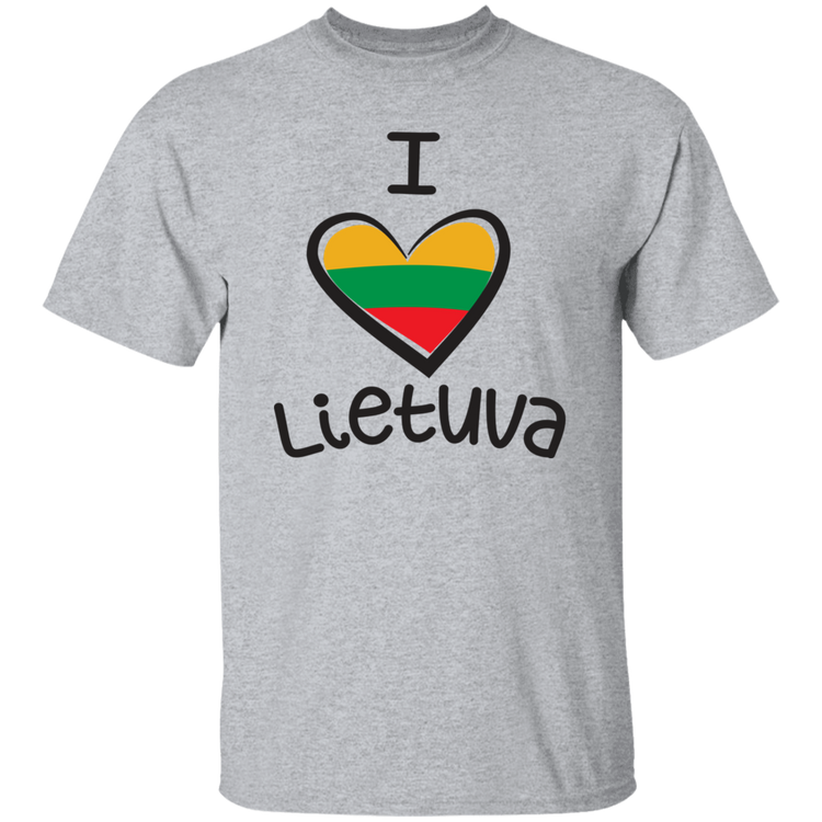 I Love Lietuva - Mens Classic Short Sleeve T-Shirt - Lithuania Strong