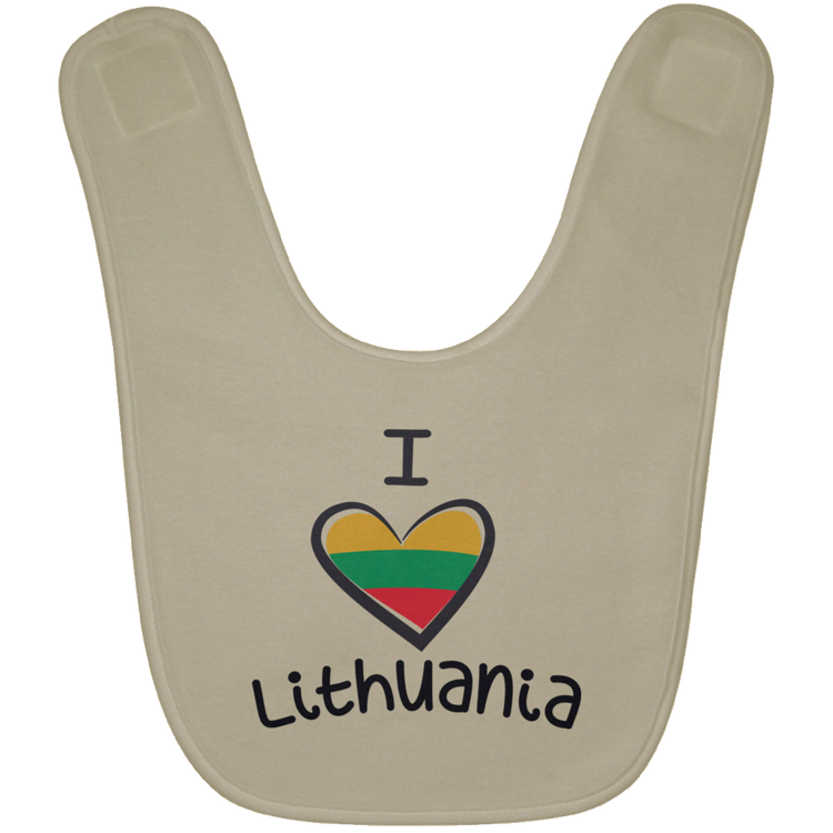 I Love Lithuania - BABYBIB Baby Bib - Lithuania Strong