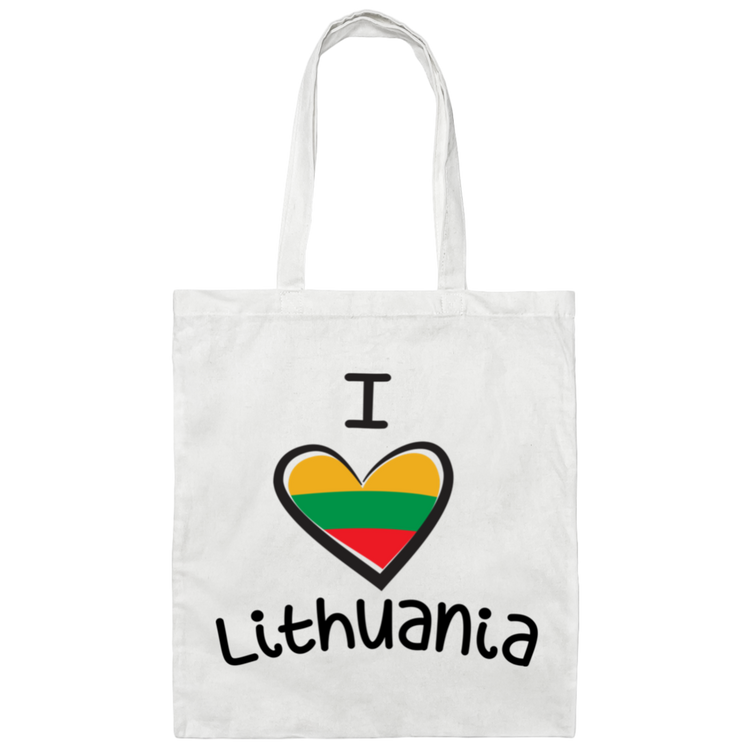 I Love Lithuania - Canvas Tote Bag - Lithuania Strong