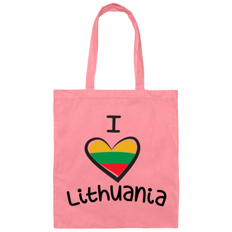 I Love Lithuania - Canvas Tote Bag - Lithuania Strong