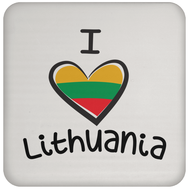 I Love Lithuania - High Gloss Coaster - Lithuania Strong