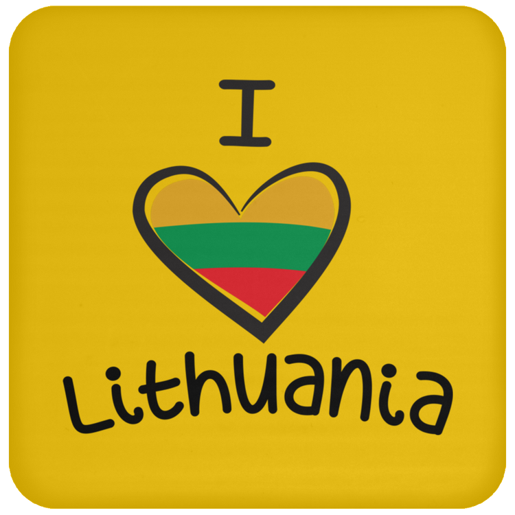 I Love Lithuania - High Gloss Coaster - Lithuania Strong