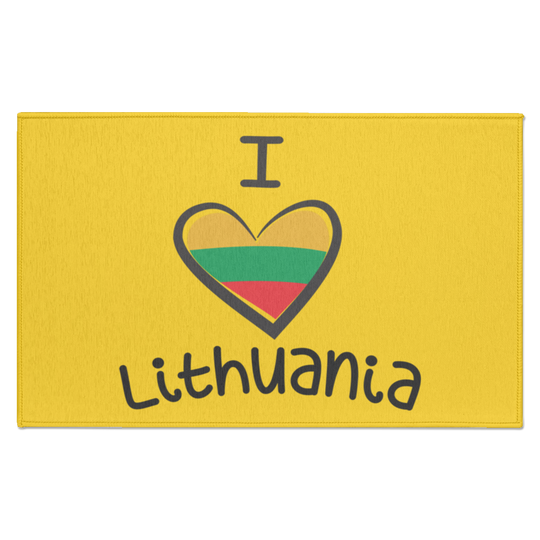 I Love Lithuania - Indoor Doormat - Lithuania Strong