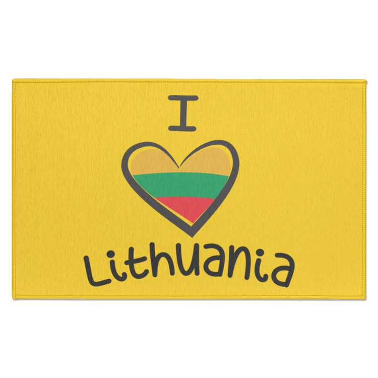 I Love Lithuania - Indoor Doormat - Lithuania Strong