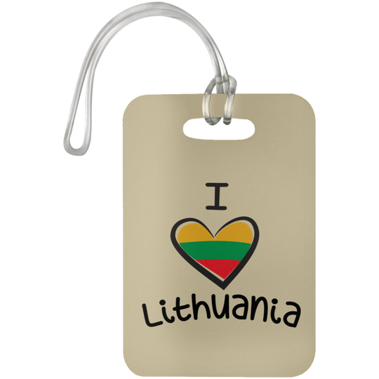 I Love Lithuania - Luggage Bag Tag - Lithuania Strong