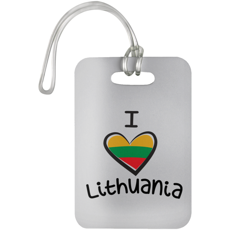 I Love Lithuania - Luggage Bag Tag - Lithuania Strong