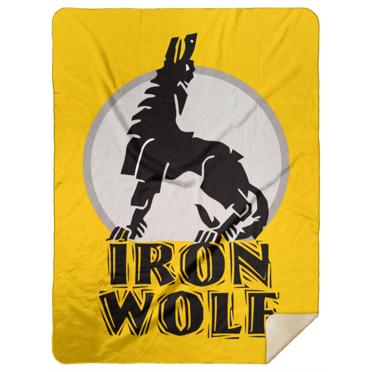 Iron Wolf LT - Premium Mink Sherpa Blanket 60x80 - Lithuania Strong