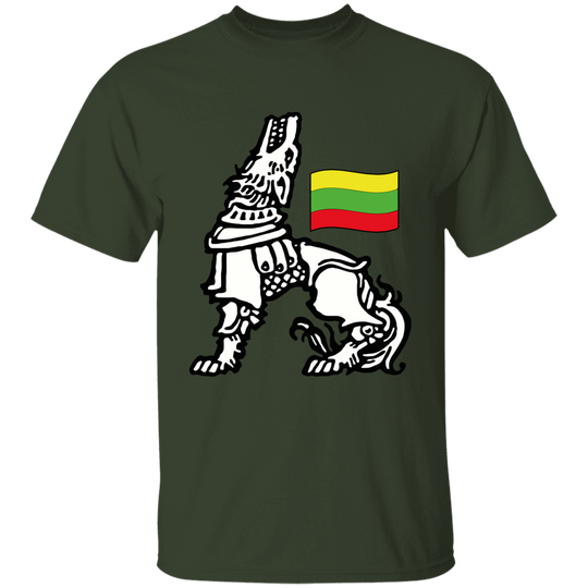 Iron Wolf Lietuva - BoysGirls Youth Classic Short Sleeve T-Shirt - Lithuania Strong