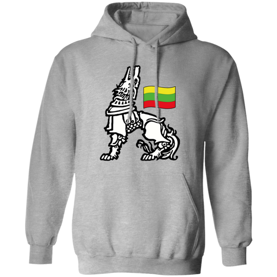 Iron Wolf Lietuva - MenWomen Unisex Comfort Pullover Hoodie - Lithuania Strong
