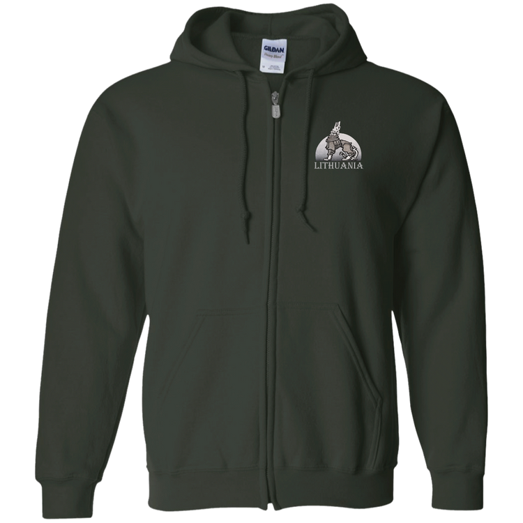 Iron Wolf Lithuania - MenWomen Unisex Comfort Full-Zip Hoodie - Lithuania Strong