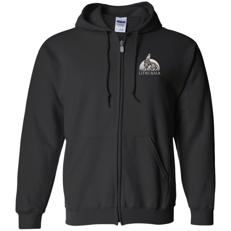 Iron Wolf Lithuania - MenWomen Unisex Comfort Full-Zip Hoodie - Lithuania Strong