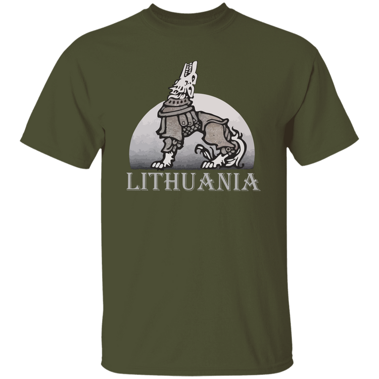 Iron Wolf Lithuania - Mens Classic Short Sleeve T-Shirt - Lithuania Strong