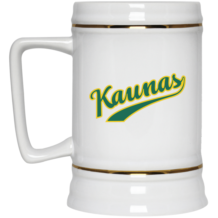 Kaunas - 22 oz. Ceramic Stein - Lithuania Strong