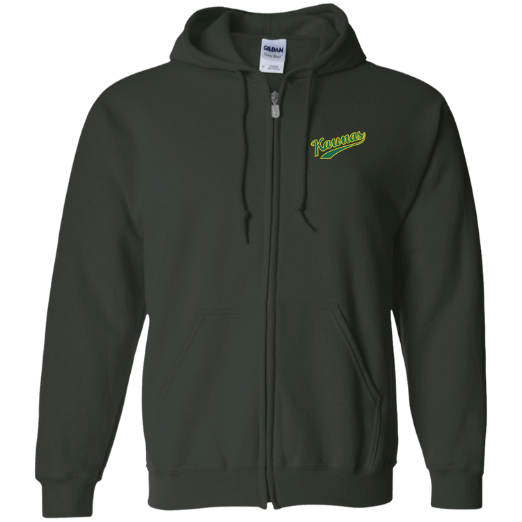 Kaunas - MenWomen Unisex Comfort Full-Zip Hoodie - Lithuania Strong