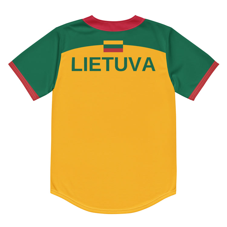 LA28 Olympics Lithuania Strong Baseball Jersey - Lithuania Strong