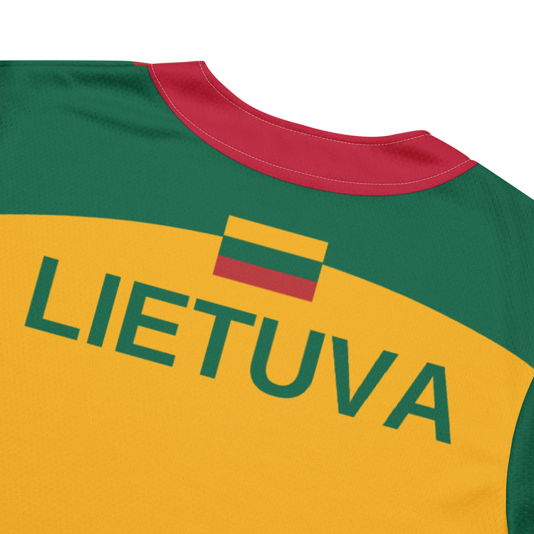 LA28 Olympics Lithuania Strong Baseball Jersey - Lithuania Strong