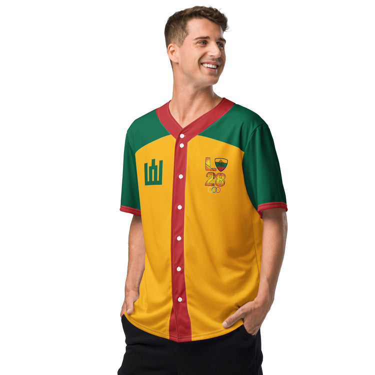 LA28 Olympics Lithuania Strong Baseball Jersey - Lithuania Strong