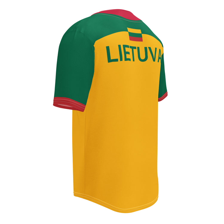 LA28 Olympics Lithuania Strong Baseball Jersey - Lithuania Strong