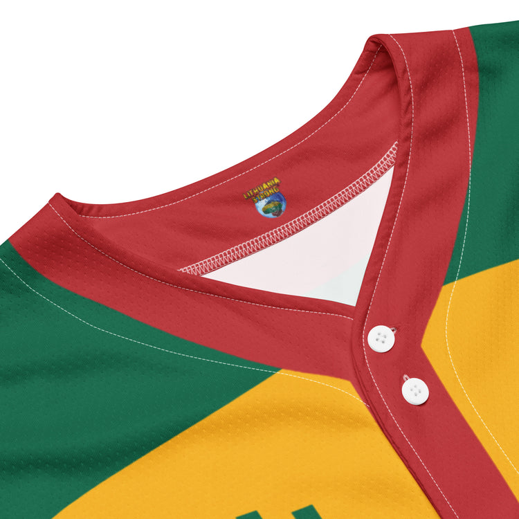 LA28 Olympics Lithuania Strong Baseball Jersey - Lithuania Strong
