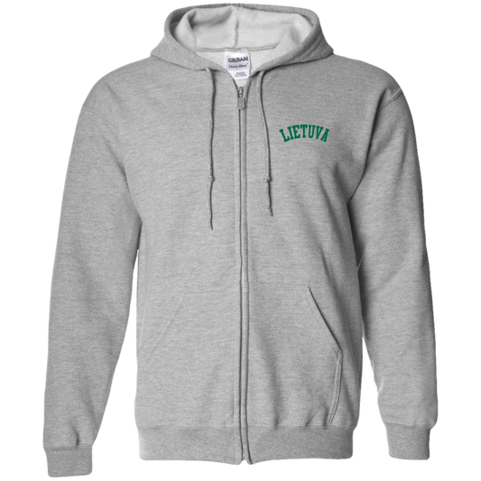 Lietuva - MenWomen Unisex Comfort Full-Zip Hoodie - Lithuania Strong