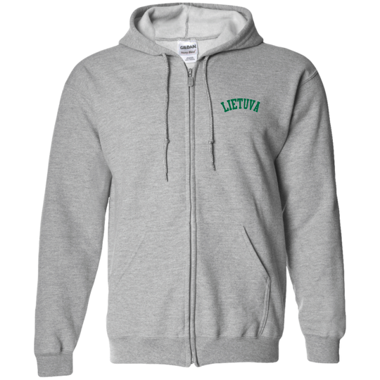 Lietuva - MenWomen Unisex Comfort Full-Zip Hoodie - Lithuania Strong