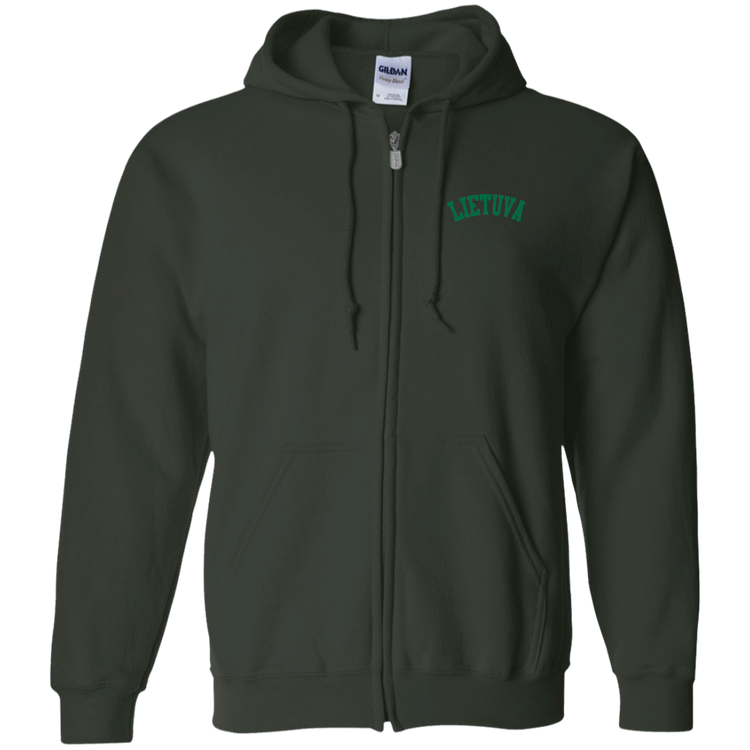 Lietuva - MenWomen Unisex Comfort Full-Zip Hoodie - Lithuania Strong