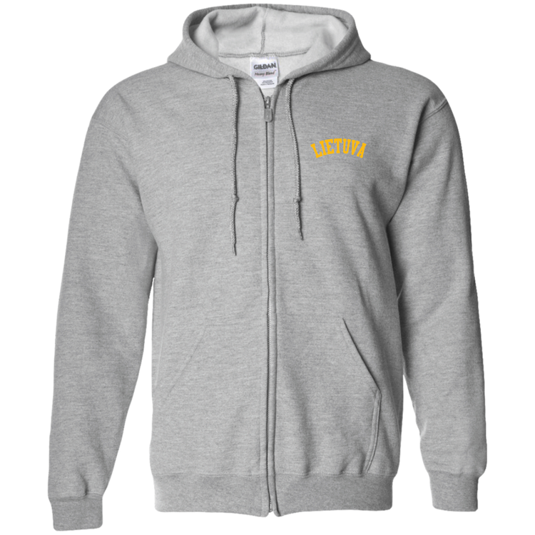 Lietuva - MenWomen Unisex Comfort Full-Zip Hoodie - Lithuania Strong