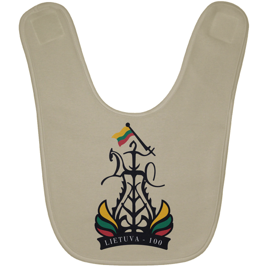 Lietuva 100 Restored - BABYBIB Baby Bib - Lithuania Strong