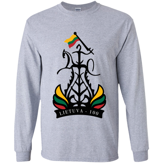 Lietuva 100 Restored - Boys Youth Classic Long Sleeve T-Shirt - Lithuania Strong