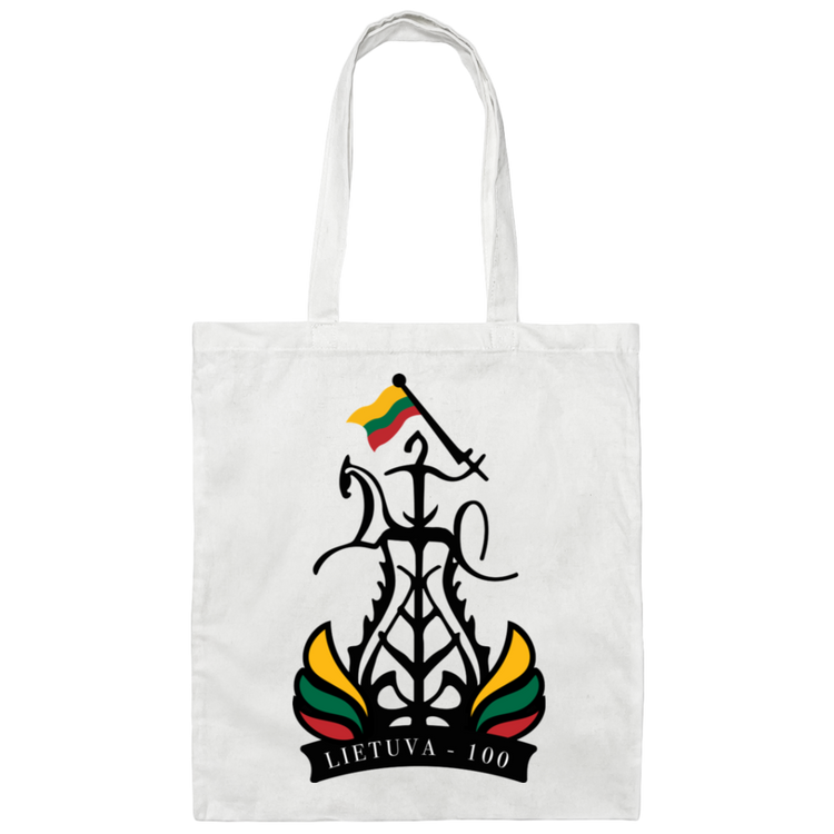 Lietuva 100 Restored - Canvas Tote Bag - Lithuania Strong