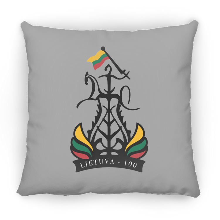 Lietuva 100 Restored - Large Square Pillow - Lithuania Strong