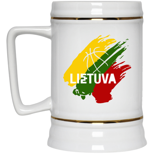 Lietuva BB - 22 oz. Ceramic Stein - Lithuania Strong